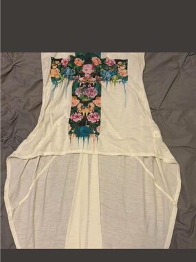 Belle Du Jour Cream High low tank